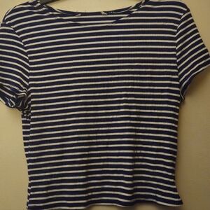 Women's Striped Crop Top